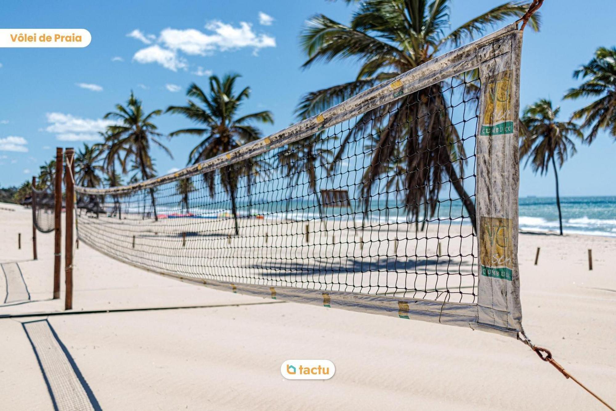 Térreo gigante de 100 m2, perfeito para grupos grandes no melhor bloco do VG Sun Cumbuco por Tactu Exterior foto
